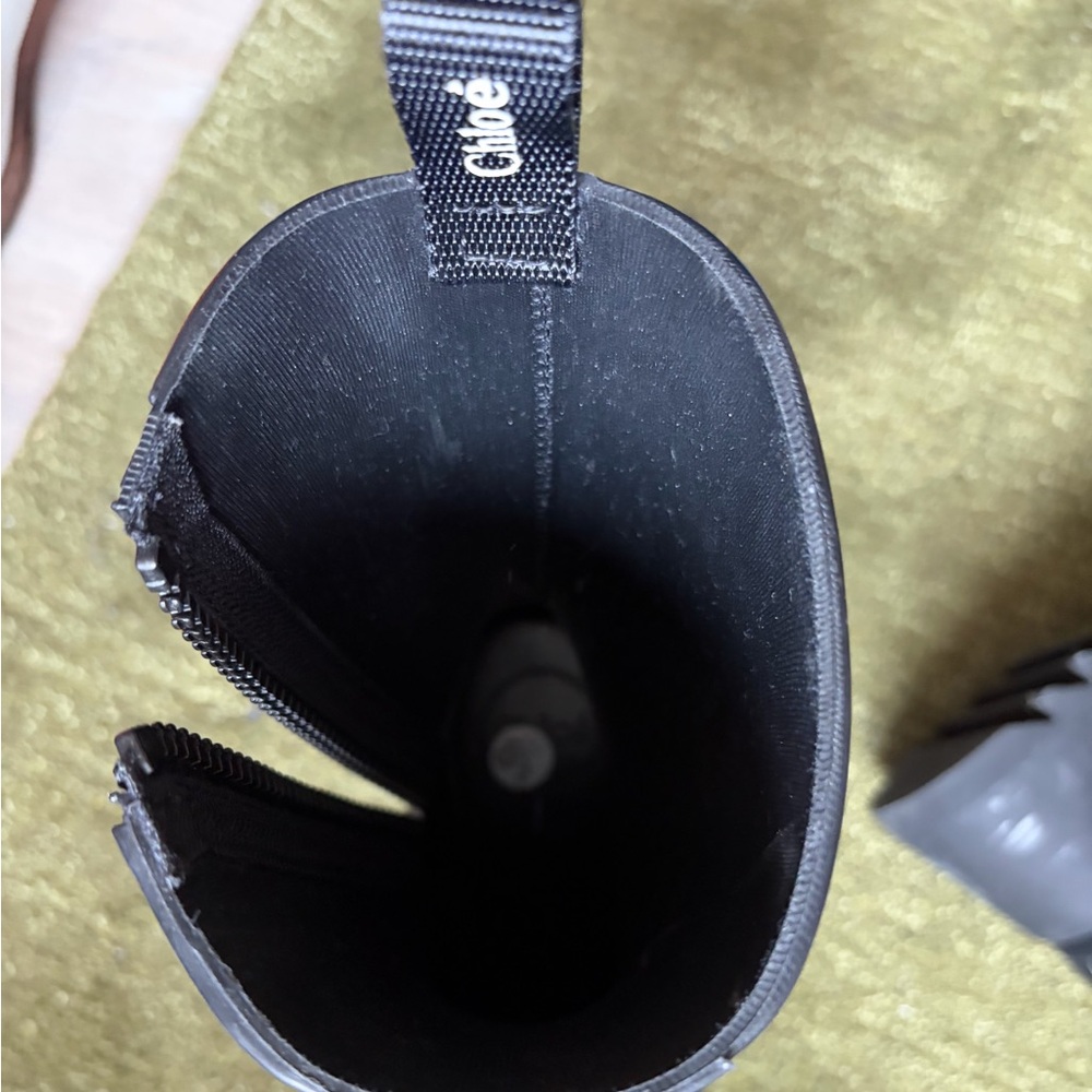 Chloé Betty Chunky Rubber Rain Boots Black - Picture 6 of 7